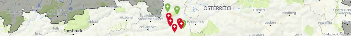 Kartenansicht für Apotheken-Notdienste in der Nähe von Annaberg-Lungötz (Hallein, Salzburg)